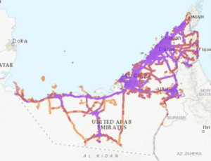 Mobilny Internet Emiraty Arabskie - zasięg sieci Du